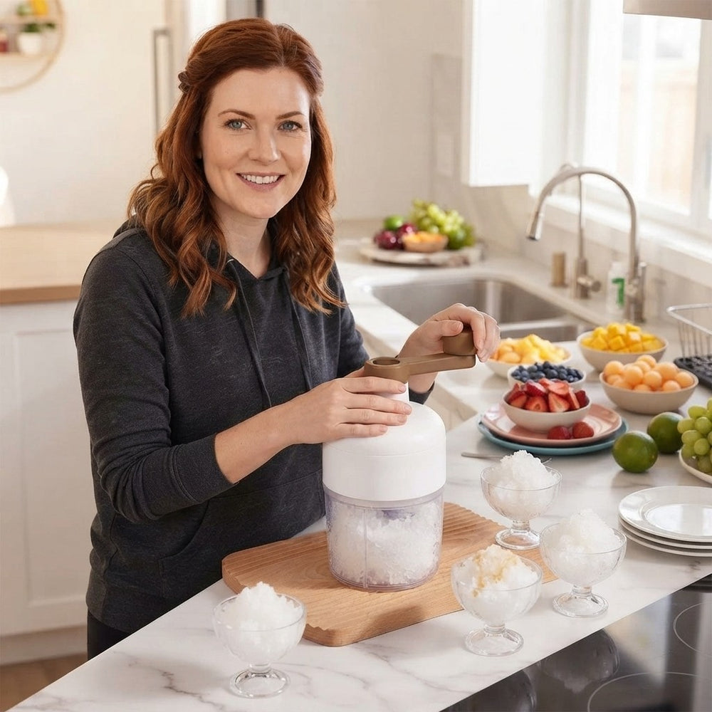 Compact Hand Crank Shaved Ice Maker