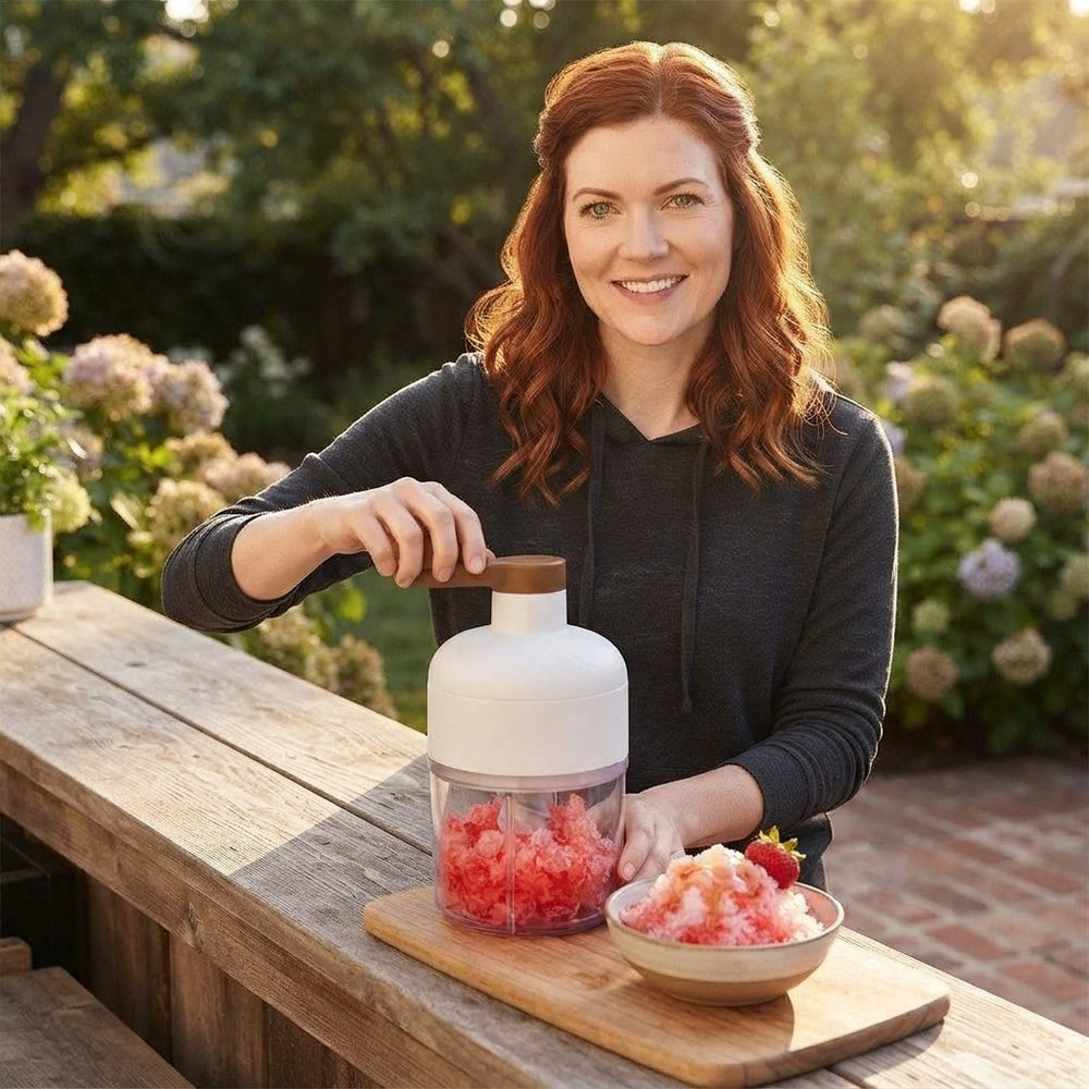 Compact Hand Crank Shaved Ice Maker