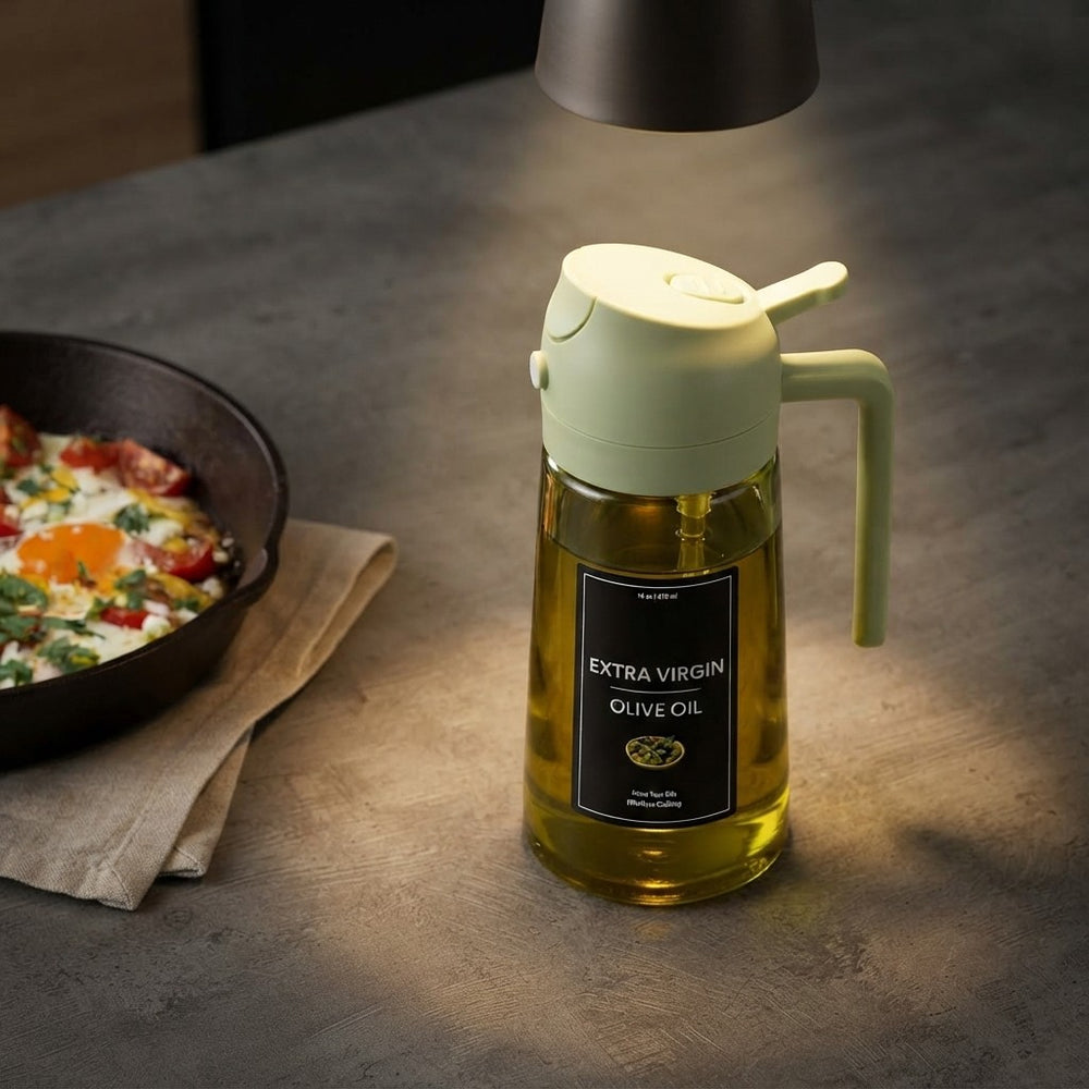 Glass Olive Oil Dispenser and Sprayer