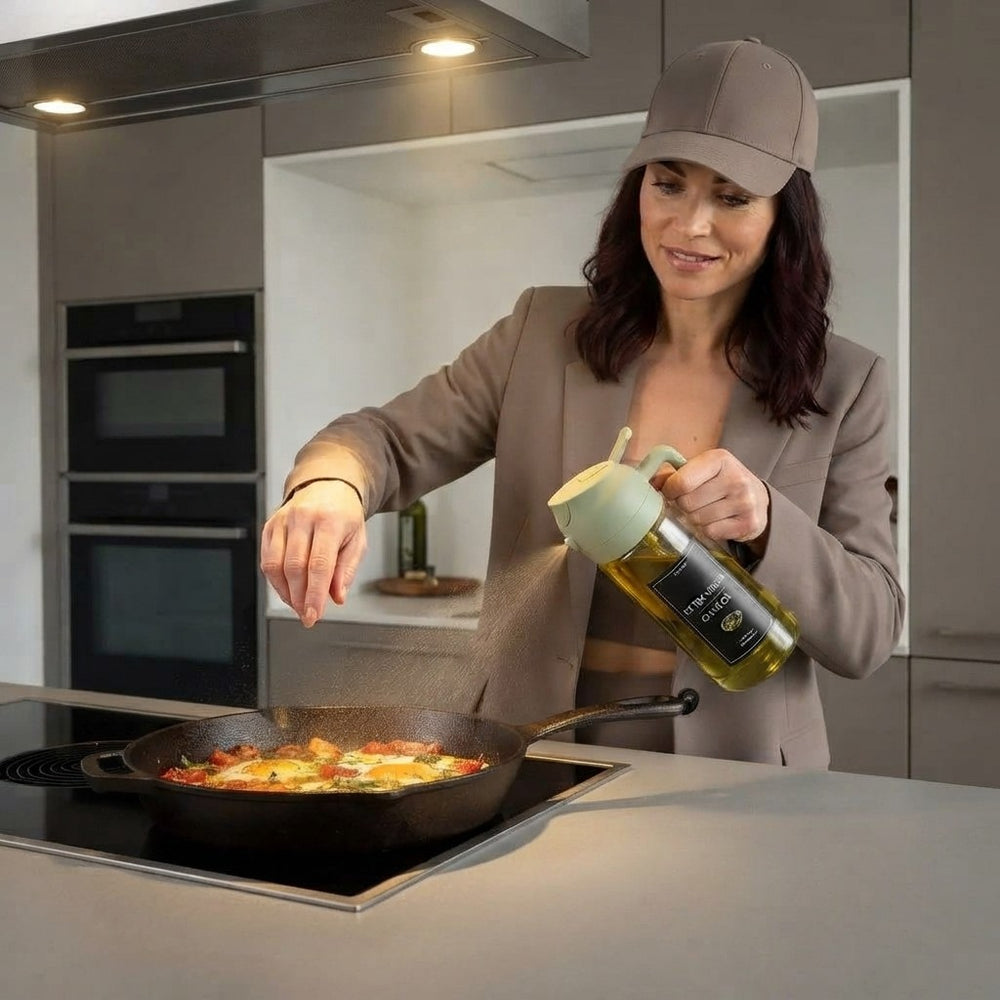 Glass Olive Oil Dispenser and Sprayer